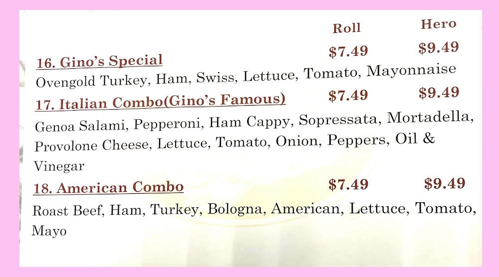Gino's Deli & Pizza Menu image 4